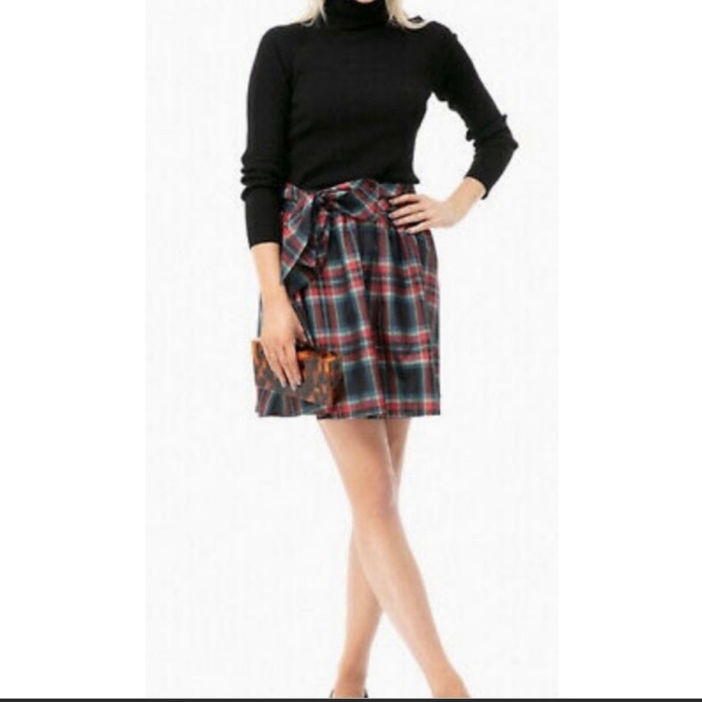 Vineyard Vines Jolly Plaid Taffeta Party Skirt - size 6